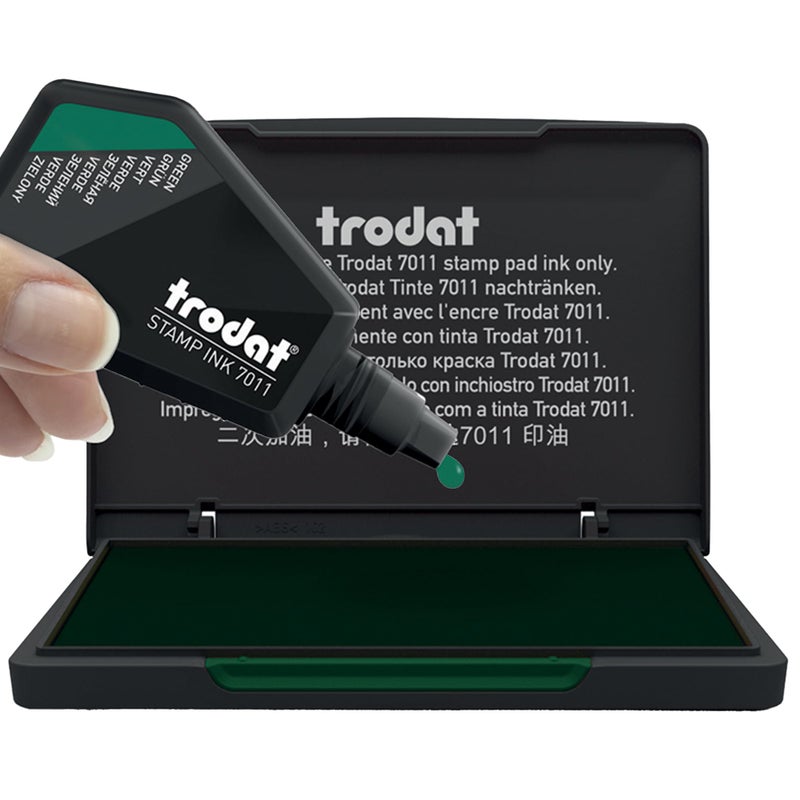 Trodat Stamp Pad 9052, Green, for Manual Stamps â€“ Size 110 x 70 mm - Image 4